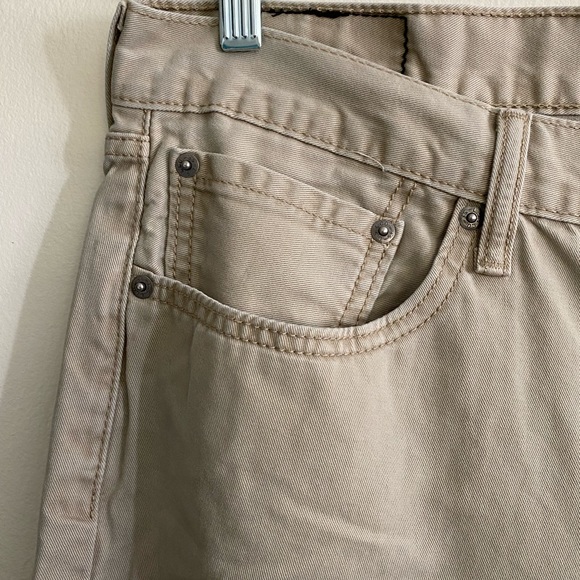 LEVI’S 514 Men’s Lightweight Straight Leg Jeans - Size 36x34 - Tan/Khaki - Picture 2 of 9